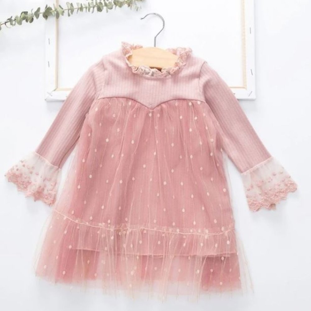 Pink Mesh Dress